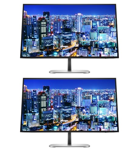 Image of HP Series 5 Pro 27-inch 527pf Full HD (1920 x 1080) 120Hz 5ms LCD IPS Monitor, 2-Pack Bundle, Low Blue Light, HDMI, DisplayPort, USB Hub