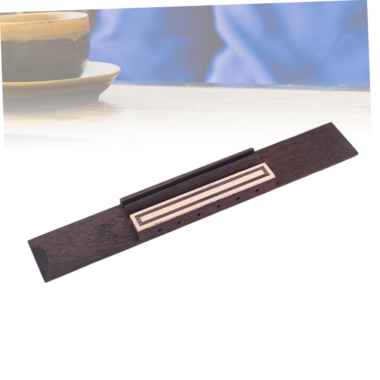 Holibanna Rosewood Guitar Bridge Replacement Parts for Classical Guitars Easy to Install Inlay with Maple for Enhanced Sound and Performance