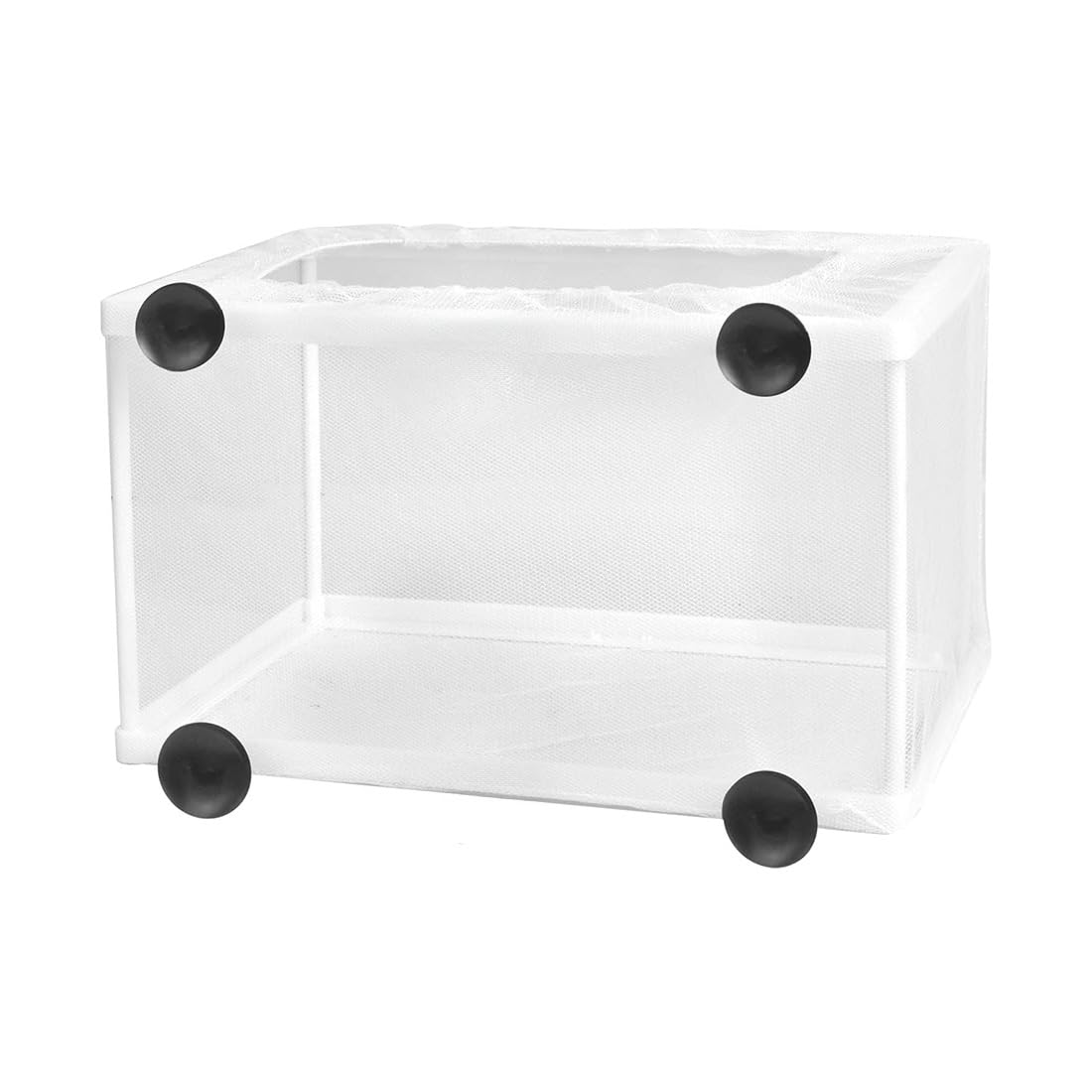 FAST WORLD SHOPPING Sala Parto per Acquario Dolce e Marino 26 x 15 x 15 cm, Salaparto Incubatrice a Rete con Ventose, Cubo a Sacca per l'Allevamento Sicuro degli Avannotti