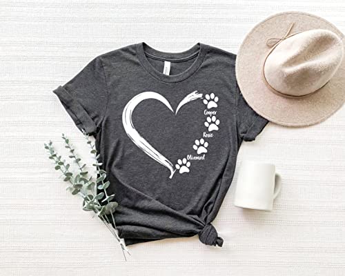 Custom Dog Mom Shirt, Dog Mom Shirt With Names, Mother's Day Shirt, Dog Mama Shirt, Gift For Dog Lover,Christmas Gift For Dog Mom #TOP2