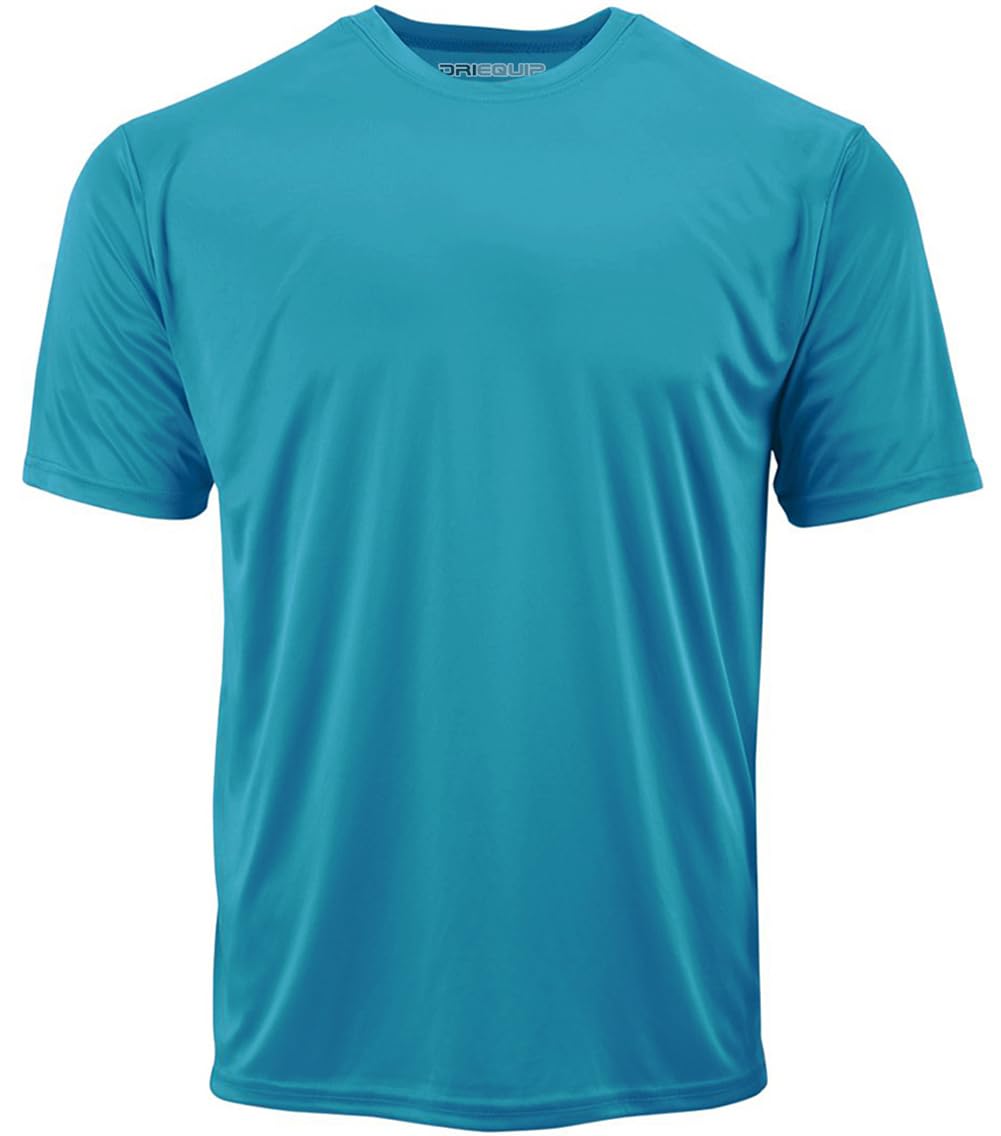 DRIEQUIP Men's Big & Tall Short Sleeve Moisture Wicking Athletic T-Shirts XS-6XL and Tall Sizes — view 13