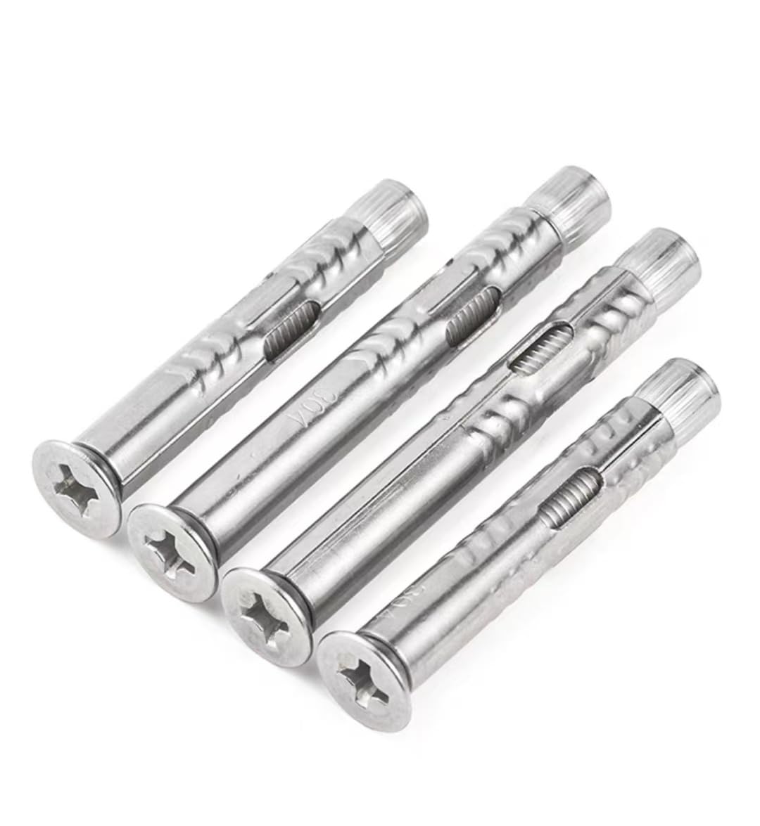 MKT Steel Conset Masonry Screw Anchors - 3/16" X 3-1/4", Phillips Flat Head, Fluorocarbon Coated (Box Of 100) - View #11