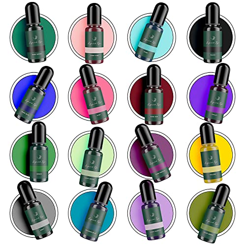 Image of Title: Hearth & Harbor Liquid Candle Dye for Soy Wax, 16 Vibrant Candle Color Dye for Candle Making, Natural and Safe Candle Wax Dye
