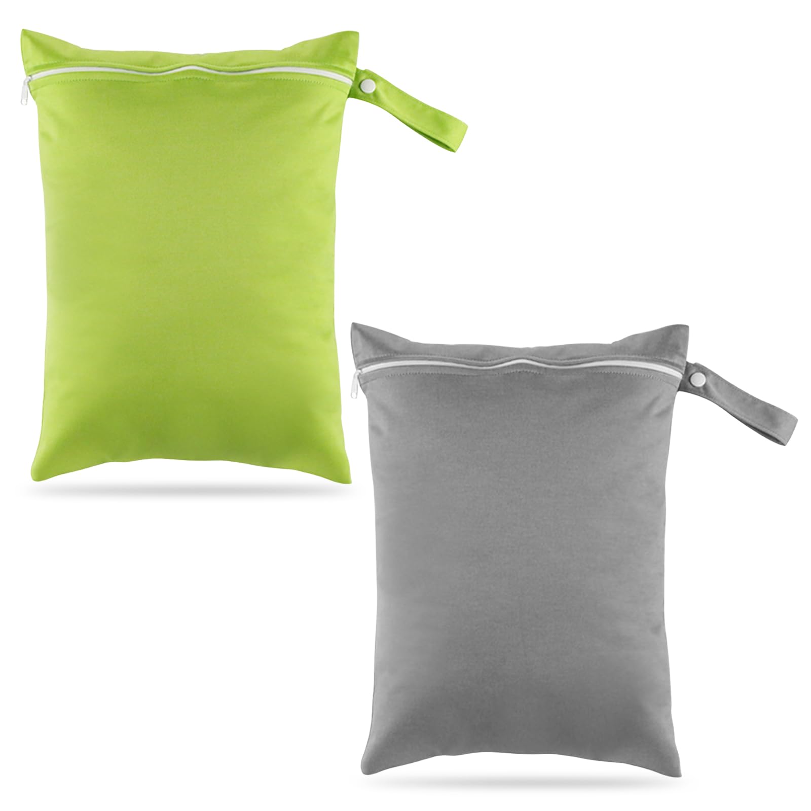 KFDDRN 2 sacchetti bagnati riutilizzabili, impermeabili, per pannolini di stoffa per neonati, lavabili da viaggio, per vestiti da ginnastica, costumi da bagno bagnati, da spiaggia, Nero , Cartella