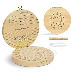 Tanddoos melktanden, melktanddoos hout, tandbox voor kinderen van hout, melktandenbox, tandbox voor melktanden, voor…