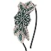 Produktbild ArtiDeco 1920s Stirnband Damen Haarreif Gatsby Kostüm Accessoires 20er Jahre Flapper Haarband (Stil2 - Grün)