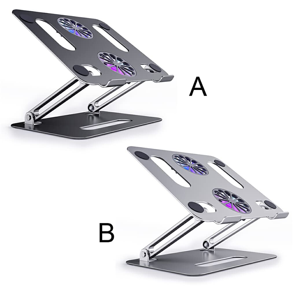 IOIUSKKU Soporte para computadora portátil para Escritorio Base Ajustable Diseño ergonómico Estante de aleación de Aluminio portátil Soporte de Escritorio Suministros de Oficina