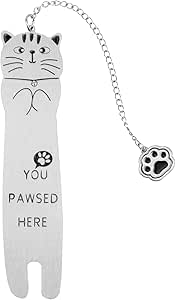 Cat Bookmark, Zinc Alloy Kitten Pet Book Marker For Women Cute Bookmark For Read 68c9ed33b94eb8cab60fedce - View #5