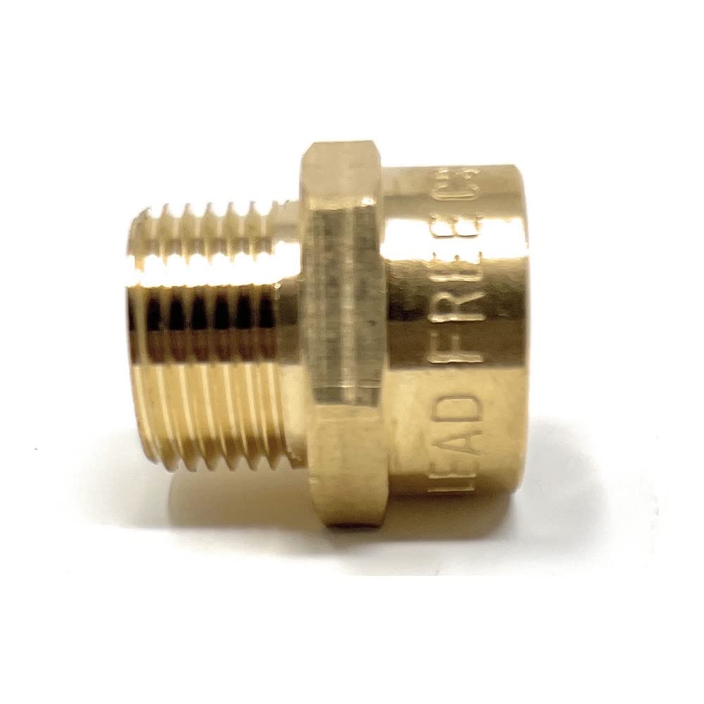 Adaptateur G filetage (British BSPP) mâle vers NPT femelle - Sans plomb (3/8" x 3/8" (4 pièces)))