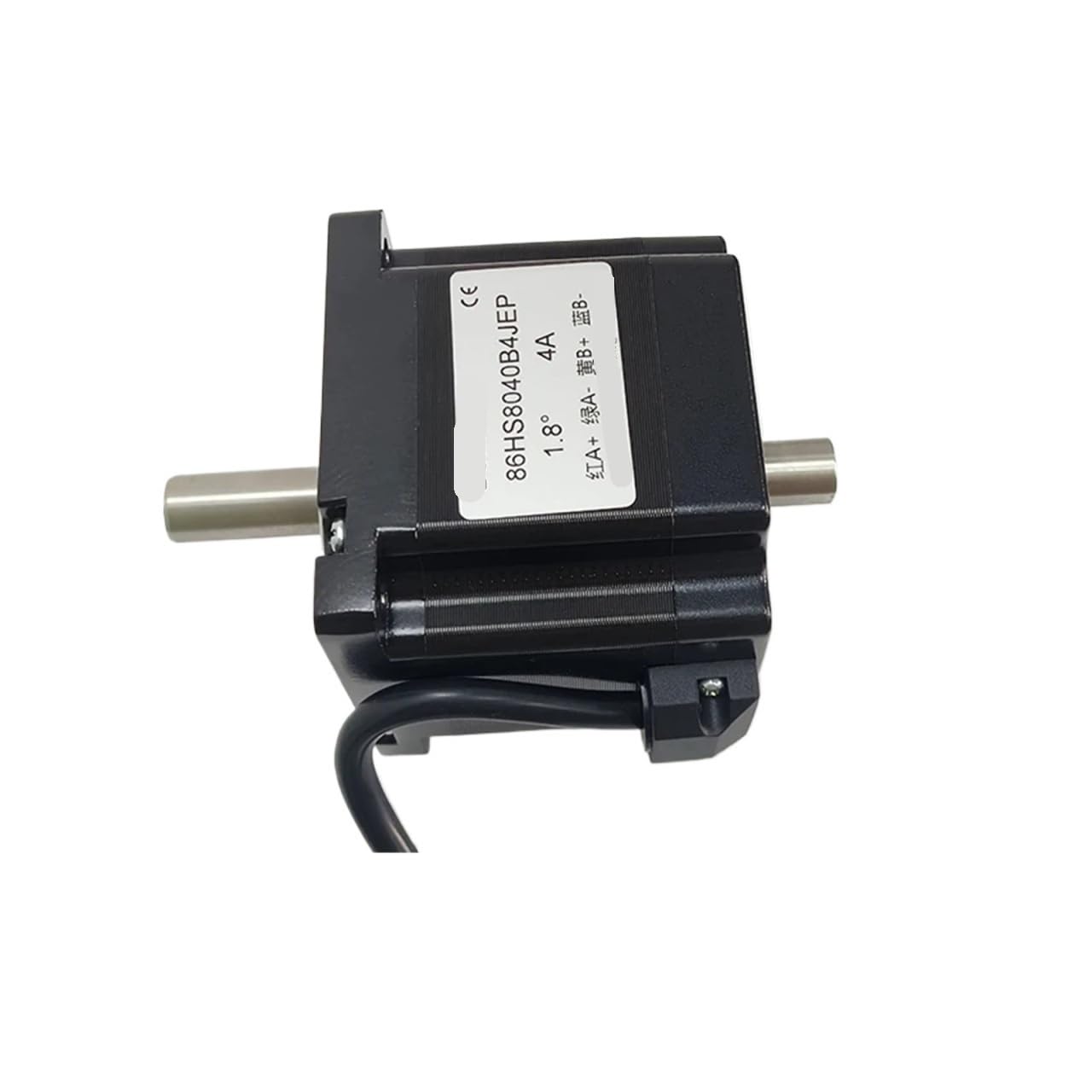 NEMA34 - Motor paso a paso de eje de doble salida 4N.m, 4 cables, longitud del cuerpo de 80 mm, motor paso a paso Nema 34