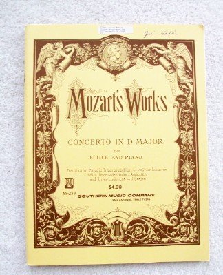 Concerto in D Major, K. 314 for Flute & Piano. ... B002UCXURG Book Cover