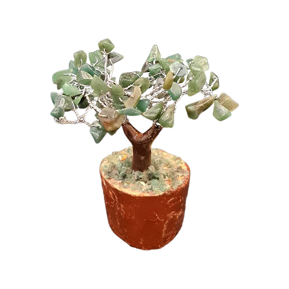 VIE Naturals Mini Chakra Tree, Green Aventurine, 10cm, One