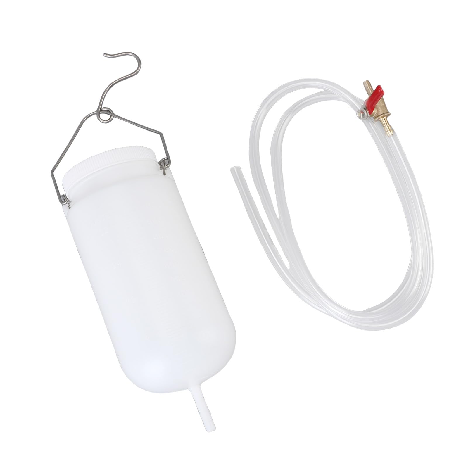 1L Tank Auxiliaire de Carburant, avec une Vanne D'arrêt et une Chaîne de Montage Améliorées, pour les Voyages et Aventure à Longue Distance