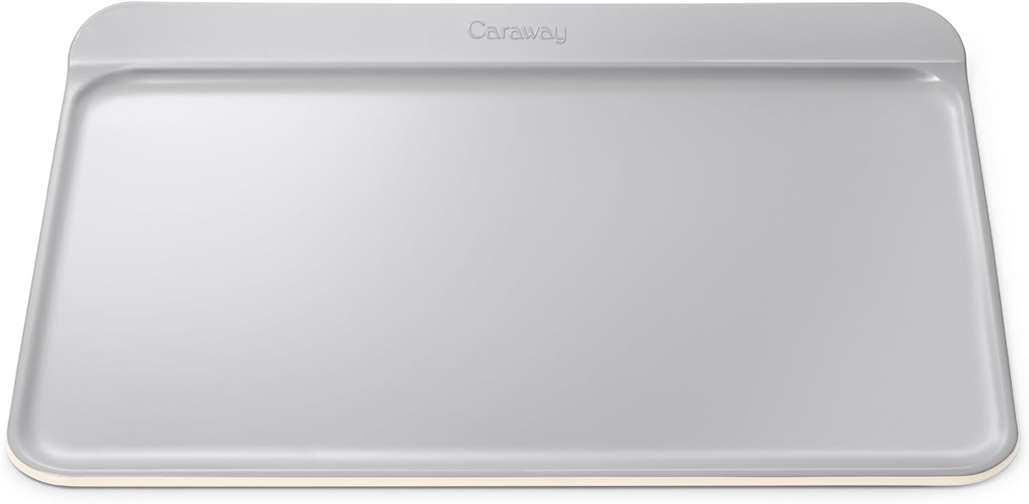 Caraway Cookie Sheet - 18” x 13” Non-Stick Ceramic Baking Sheet - Oven Safe up to 550ºF - Non-Toxic, PTFE & PFOA Free - Cream