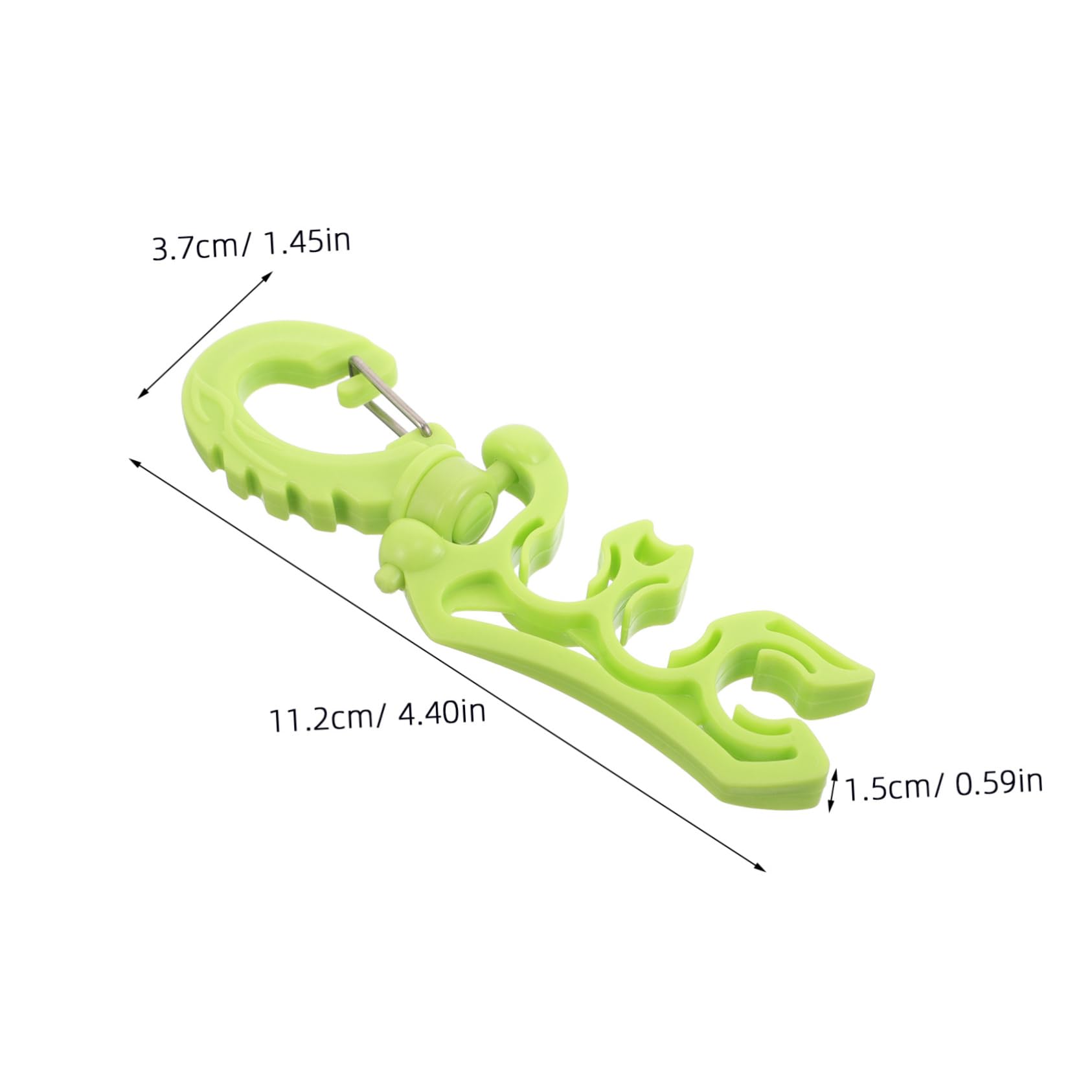 GOOHOCHY Diving Hose Holder Clip Buckle Scuba Double Hose Clip for Low Pressure Regulator Stable Attachment for Snorkeling Accessories and Diving Gear Management