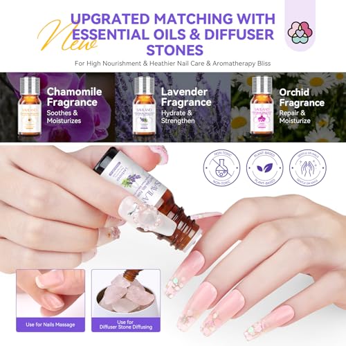 Image of SAVILAND Nails Kit Acrylic Set: Professional Acrylic Nail Kit with Nail Tranning Mat Nail Art Brush Nail Drill Nail Polish with Dryer for Nail Extension Carving