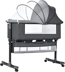 Berço Portátil Bebê Acoplado Co-Bed Connect Maxi baby (Grafite)