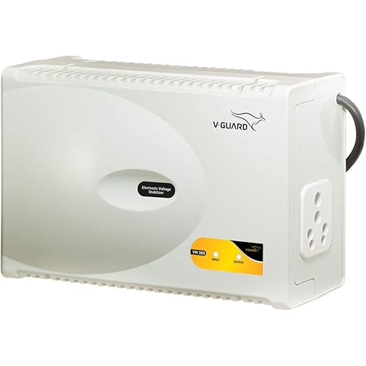 V-Guard VM 300 Voltage Stabilizer for Microwave Oven, Treadmill (Grey), Corded Electric