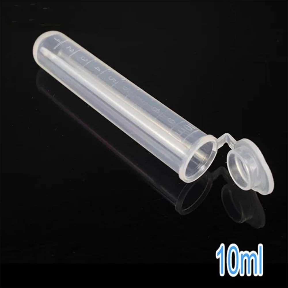 Équipements et fournitures de laboratoire Tubes en plastique avec bouchon for échantillons de laboratoire, 2 ml, 5, 7, 10, 15, 100/200/300/500 pièces
