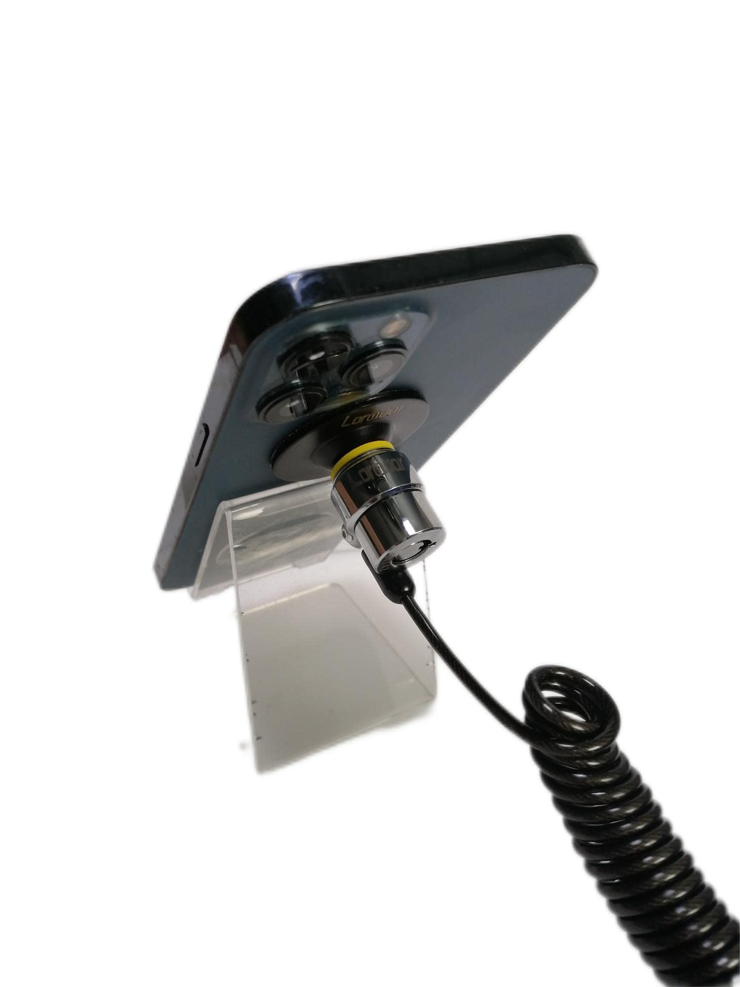 Candado de cable retráctil de seguridad portátil con llave para laptop, 3 llaves, 8 pies para monitores, portátiles, MacBooks, tabletas, iPad, Mac Mini (paquete de 5 llaves iguales)