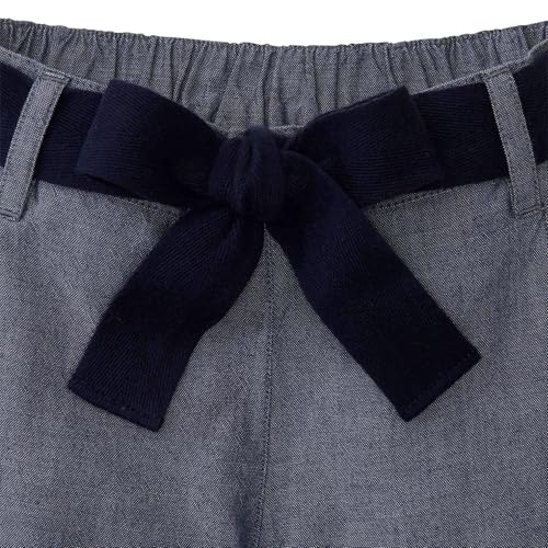 Image of Hope & Henry Girls' Wide Leg Cropped Pull-On Pant