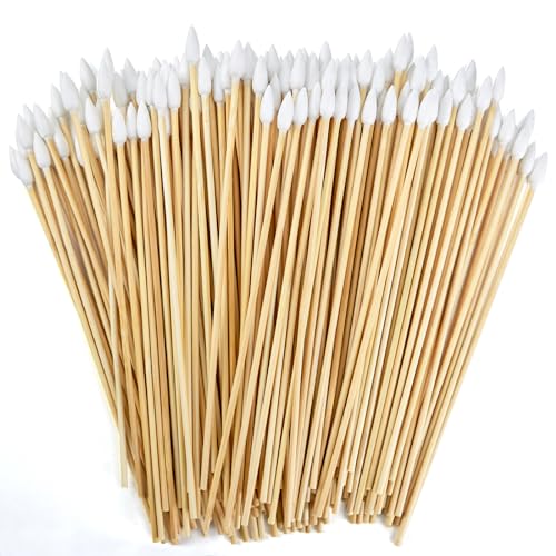 Image of 1000PCS 6 inch Pointed Cotton Swabs, Long Swab with Bamboo Sticks