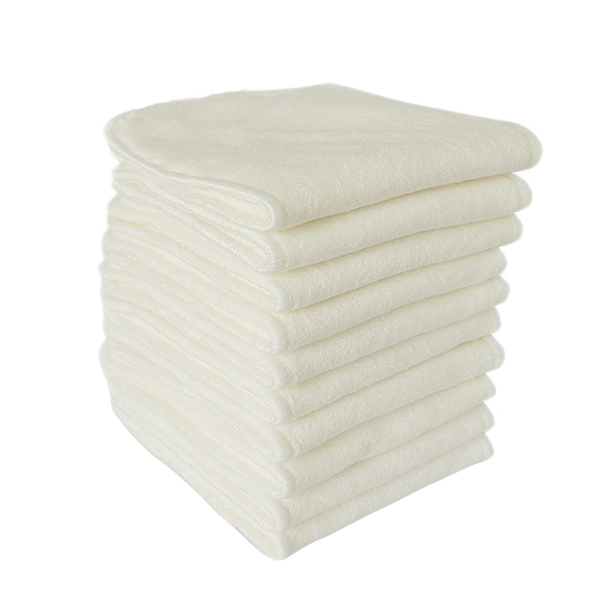 6stücke Stoffwindeln Für Packung Waschbar Wiederverwendbar Tuch Einlagen Überzüge Beige Farbe