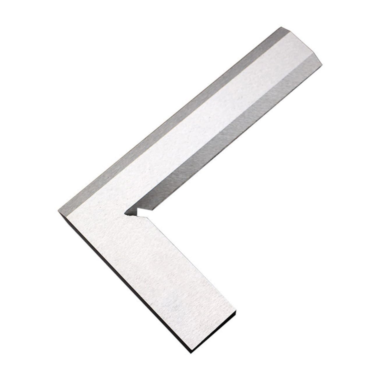 Mikikit 90 Degree Wide Base Square Ruler l Shaped Carbon Steel Angle Ruler Right Angle Gauge Measuring Tool for Machinist