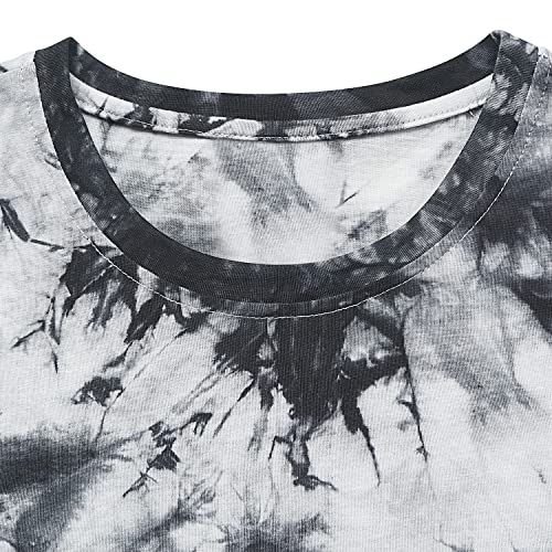 LETAOTAO Mens Tall T Shirts Tie Dye Shirts for Men Extra Long Tshirts Longline Hipster Print Tee for Tall Men4