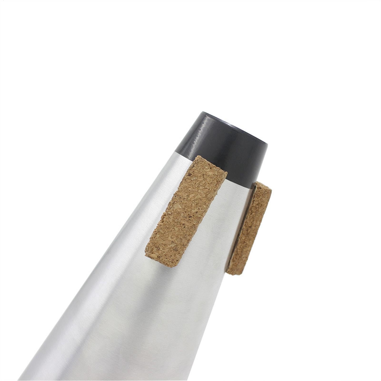 Büroklammer Straight Mute, Mute Posaunen-Tasse, Aluminium, tragbar, tragbar, Muted, professionelles Übungswerkzeug, Musikinstrumentenzubehör für Zuhause, niedriger Ton