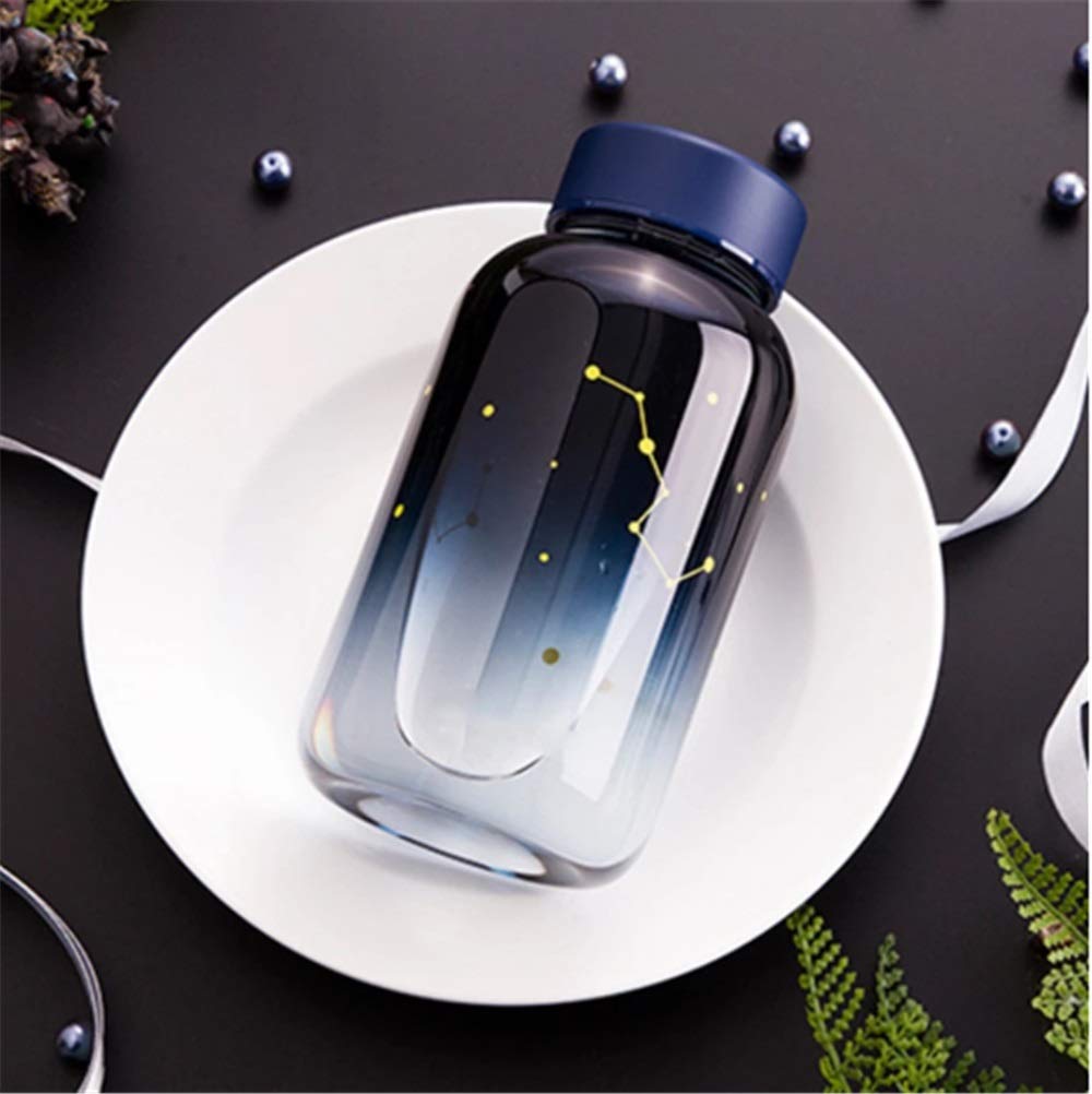 Bouteille en Verre pour Sports de Plein air, Portable, Ronde, Anti-Fuite, pour Le Transport d'eau, gobelet en Verre, pour étudiants, 600 ML