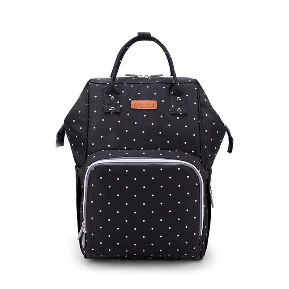 Baby Diaper Bag Backpack Mummy Bag Nappy Bags Multi-Function Large Capacity Shoulders Bag with Insulated Bottle Pockets External USB Charging Port|-image-44