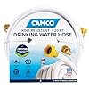 Camco TastePURE Manguera de agua de 25 pies – Manguera de agua potable para caravana no contiene plomo, sin BPA ni ftalato – Cuenta con diseño de PVC reforzado con rombos – 5/8 pulgadas de diámetro