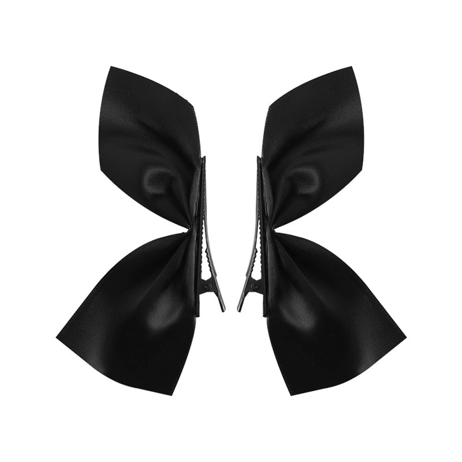 LMJNL 2Pcs Bow Hairpin for Women Girls Headdress Barrettes Bangs Hairclip Hairgrips Cute Back Head Top Clip Hair Accessories Gift