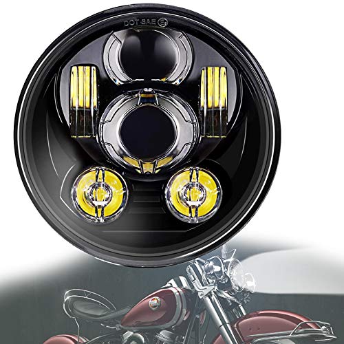 Amazon.co.jp: LEDヘッドライトモーターサイクル 5-3 / 4 5.75インチ
