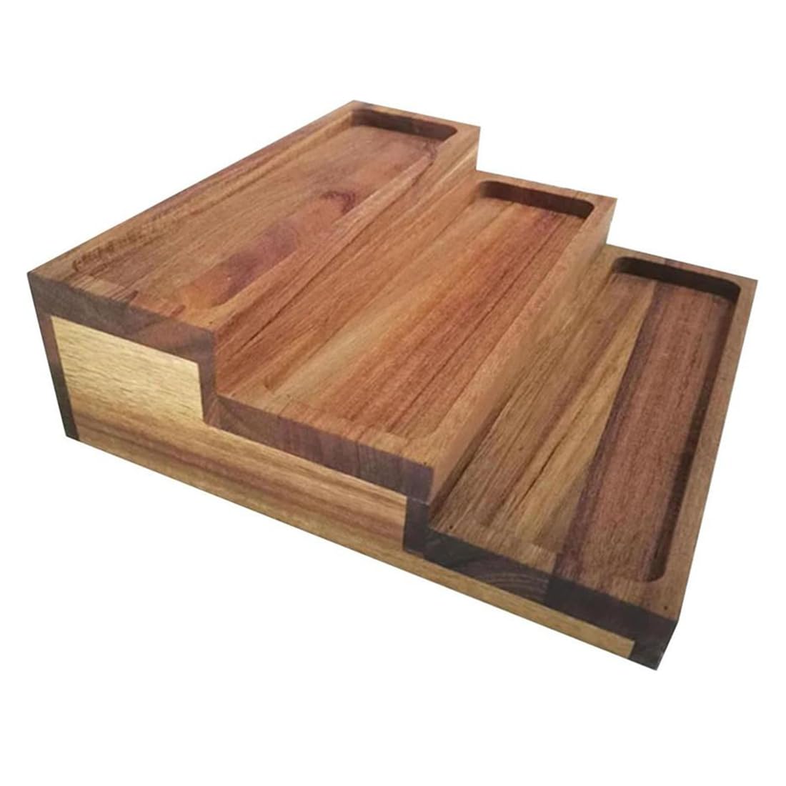 Hndhbfgrt Seasoning Storage Holder 3 Tier Wood Stabilized Countertop for Spice Rack for Spices Bottle Cupboard Pantry Cabinet