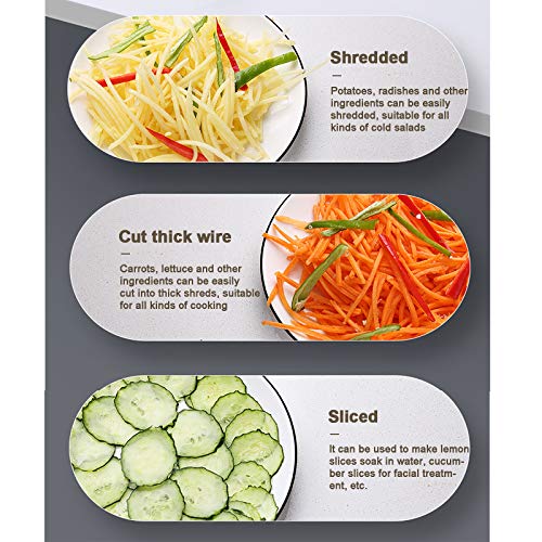 Picadora manual multifuncional para vegetales 21x13x11 cm miniatura 3