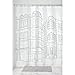Produktbild iDesign 56920EU Cityscape Duschvorhang aus Stoff, 180 x 180 cm, schwarz/weiß