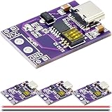 DAOKAI PD/QC/AFC-Schnelllade-Decoy-Trigger Schnelllademodul Festspannungsausgang 5 V 9 V 12 V 15 V 20 V Typ C QC AFC PD2.0 PD3.0 mit 26 AWG rotem und schwarzem Kabel