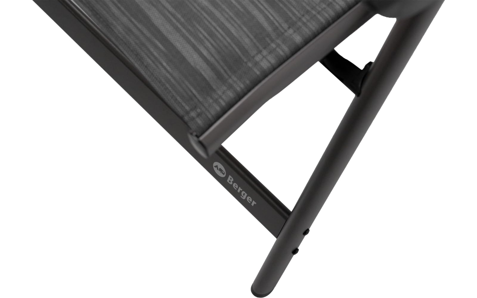 Berger Chaise de Camping Pliable Slimline réglable en 5 Positions Anthracite