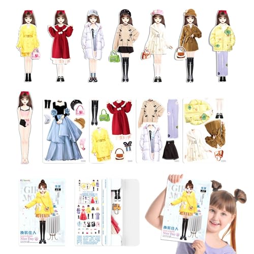 Generisch Magnetische Anziehpuppen Mode Prinzessinnen MLRTW616OJ908MZJY