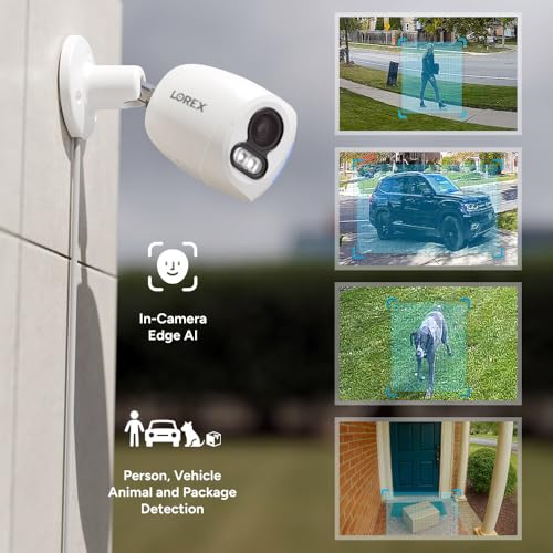 Image of Lorex Classic 4K Dual-Lens PoE Camera (Version) | IP Add-On Camera (No Cables) | 180 Panoramic View | 2-Way Talk | AI Detections | Auto-Tracking | Color Night Vision | IP67 | Requires NVR