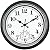 SMILEMARY 12-Inch Indoor/Outdoor Retro Silent Non-Ticking Waterproof Wall Clock with Thermometer,Battery Operated Quality Quartz Round Clock Wall Decorative for Patio/Home