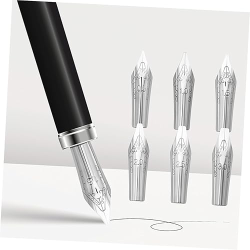 Miniatura 9 de GRIRIW 8pcs Fountain Pen Replacement Replacement Pen Nibs Pen Nibs Replacement Ink Pen Nibs Fountain Pen Tips Pen Accessories Calligraphy Pen Nibs