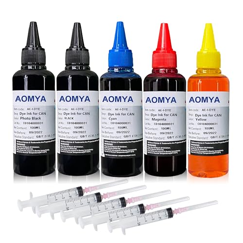 Aomya Ink Refill kit 5x100ml for Canon 250 251 270 271 280 281 1200...