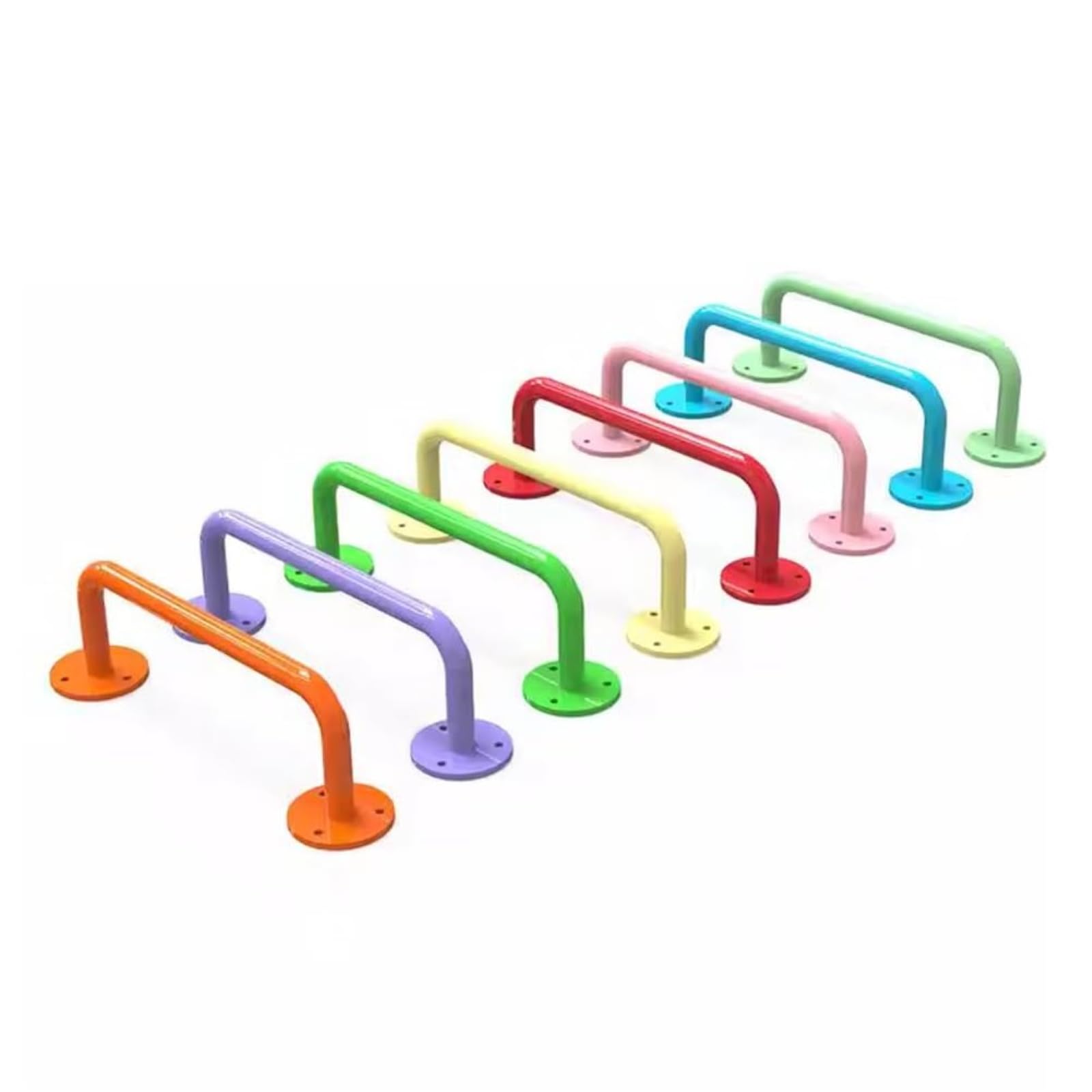 Barras de agarre para parques infantiles interiores y exteriores, marcos de escalada, casas de árboles, escaleras de pared, juego de 8 accesorios duraderos
