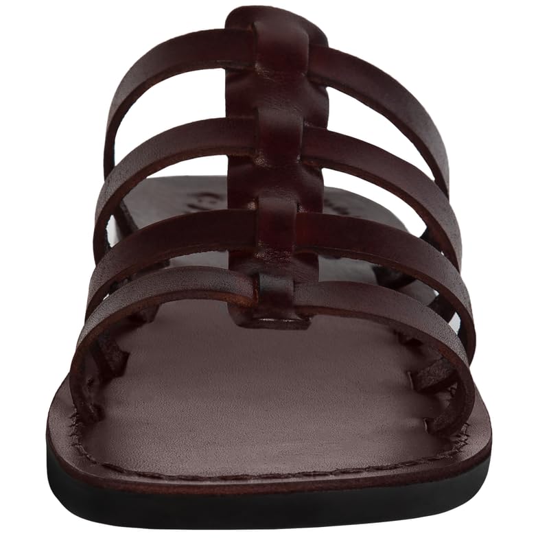 Holy Land Market Men/Women Biblical Jesus Leather Sandals/Slides From Jerusalem (Mariam Style I)2