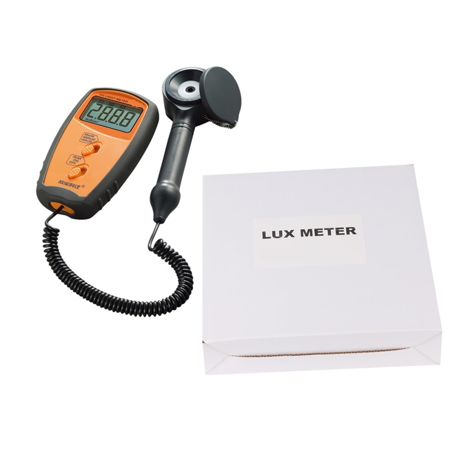 Medidor de luz, Medidor De Luz UV Digital Portátil, Medidor De Intensidad De UVA UVB De Mano, Medidor De Luxómetro De Luz For Exteriores, Luxómetro De Radiometes