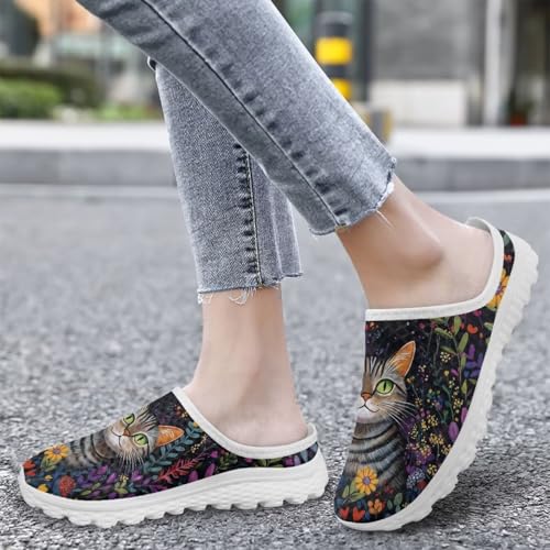 Summer Casual Shoes for Women Men Breathable Mesh Shoes Trendy & No Back Heel Design4