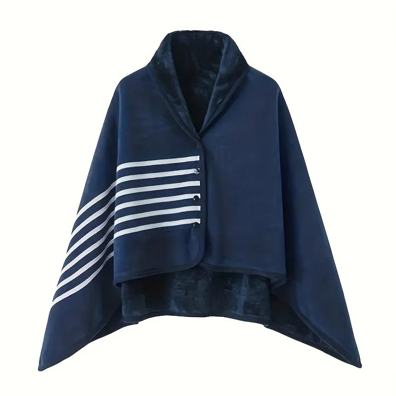 Hemasa Wearable Blankets Shawl Blanket Flannel Lazy Casual Office Blanket (Red)
